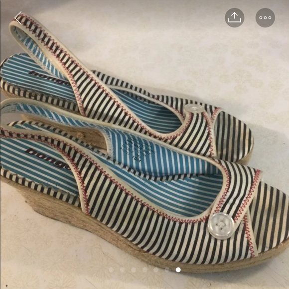 Nautical wedge sandals- Women’s size 10 - Picture 7 of 7